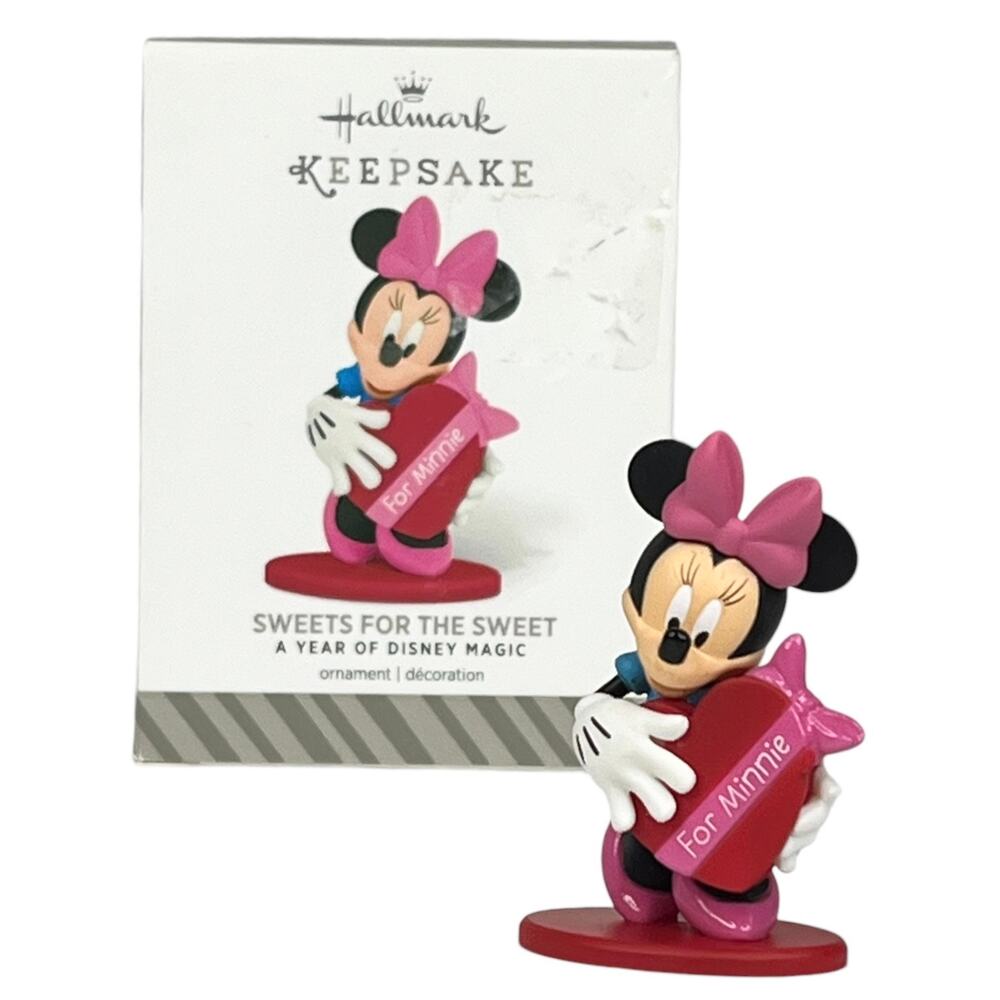 Hallmark Disney Minnie Mouse Ornament Sweets For The Sweet Valentines Day Box